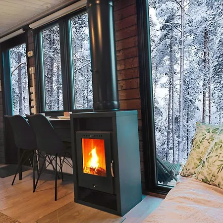 Fell Village 5 With A Mountain View, Fireplace, Sauna, Kitchen Luosto